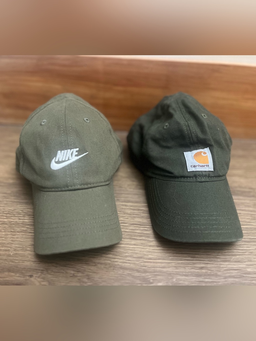 Kids Nike/ Carhartt Olive Green Everyday Baseball Caps